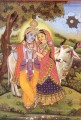 Radha Krishna y la vaca